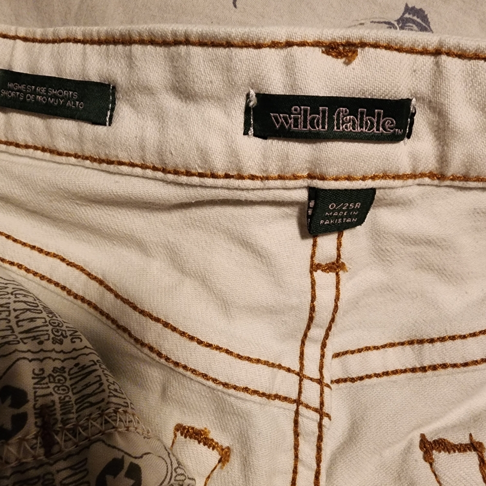 Wild Fable White Denim Shorts Nwot